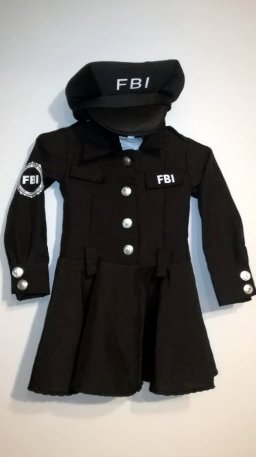 Strój FBI dla dziewczynki